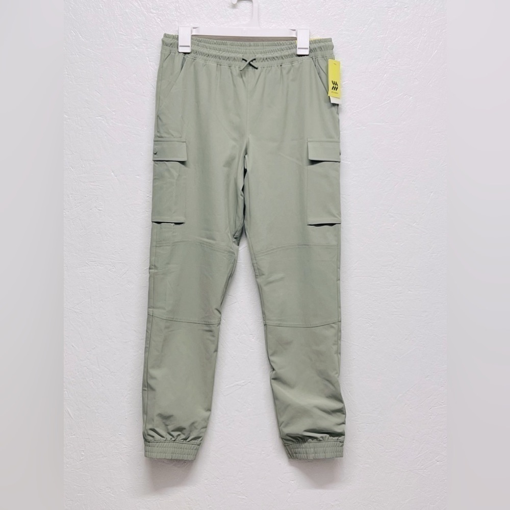 All In Motion - Boys' Lined Cargo Pants - Light Pale Green - XXL (18) - Picture 4 of 13